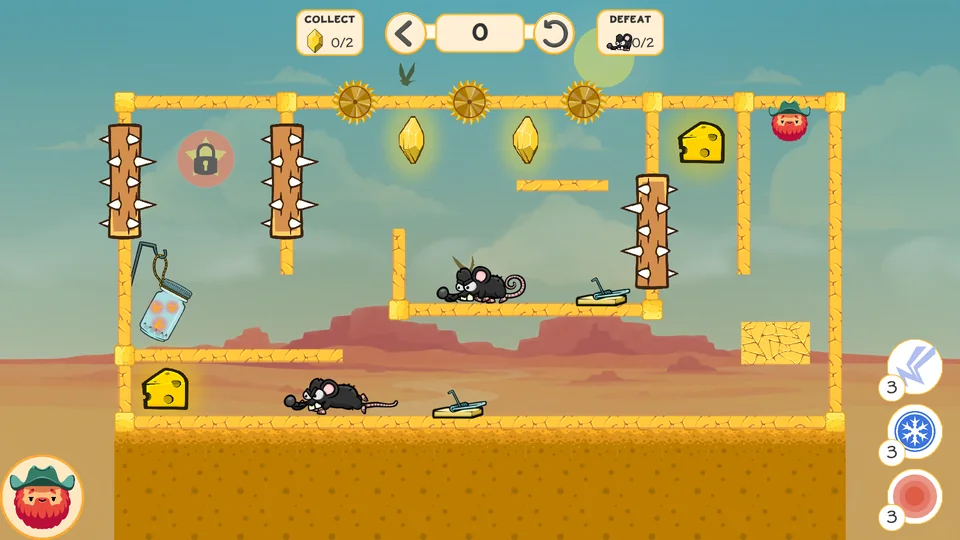 Wild West · Obstacles & collectibles gameplay screenshot