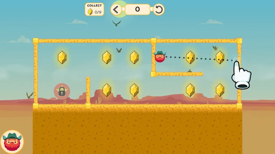 Wild West · Tutorial gameplay screenshot