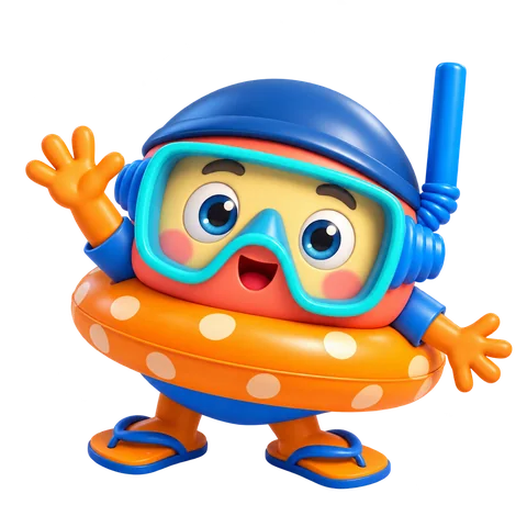 Louie, Beach promotional character render